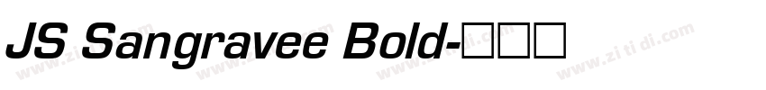 JS Sangravee Bold字体转换